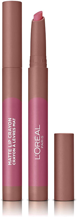 L'Oréal Paris Infaillible Matte Lip Crayon Pomadka do ust w wygodnej formie kredki o matowym wykończeniu, 102 Caramel Blondie, 2,5 g