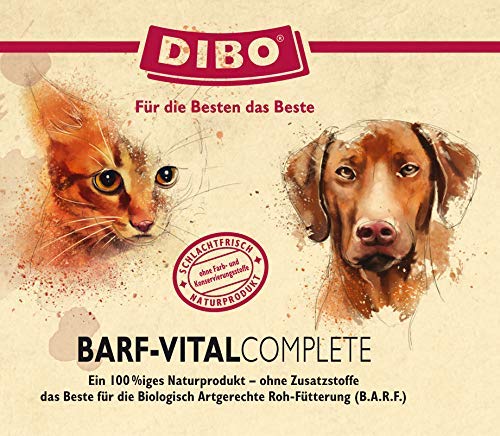 DIBO BARF-Vital-Complete, puszka 150 g, suplement diety jako zdrowe, naturalne odżywianie dla psów, karmy dla psów, BARF, B.A.R.F.