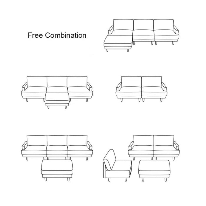 Narożnik z funkcją spania, rozkładana sofa 276cm Sofa segmentowa z lnu, kanapa w kształcie litery L z poduszkami, miękka i gruba sofa, pokrowce na sofę, kanapa 1 2 3 4 osob. Szary