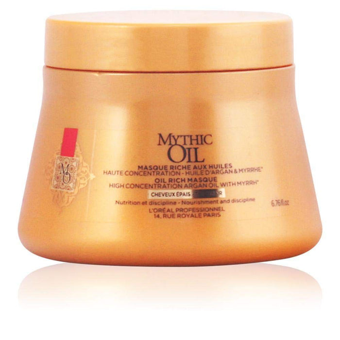 L'Oréal Professionnel Paris Mythic Oil Maska Maska do włosów, pielęgnacja włosów wzbogacona olejem, intensywnie odżywia zniszczone i suche włosy, 200 ml