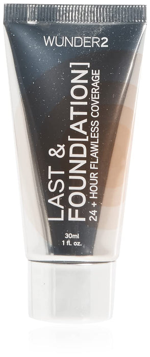 WUNDER2 LAST & FOUNDATION Makeup 24+ Hour Liquid Foundation Full Coverage wodoodporny z kwasem hialuronowym, Color Sand