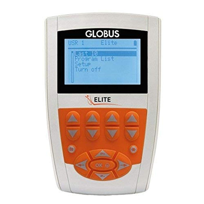 Globus Elite 4-kanałowy, elektrostymulator mięśni, trenażer mięśni brzucha, elektroterapia brzucha, urządzenie elektryczne przeciwko bólom, urządzenia Sanitas Tens 98 programów