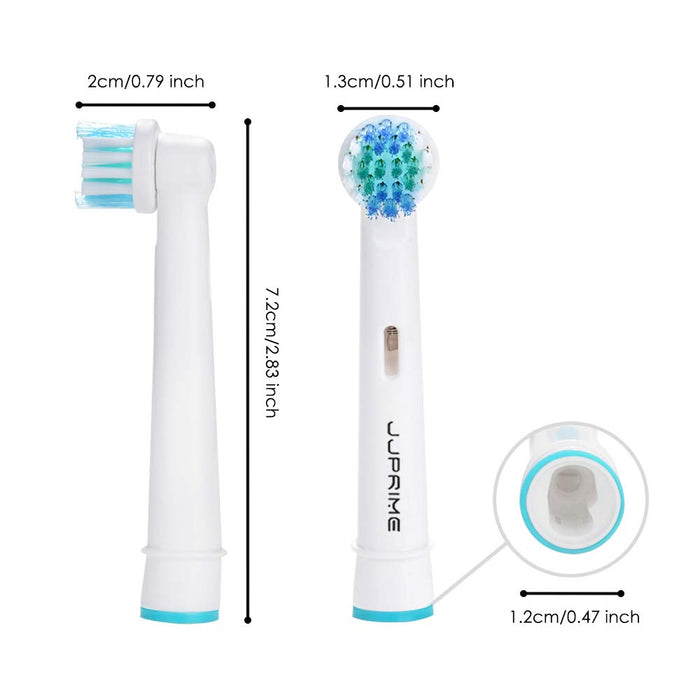 JJ PRIME - Profesjonalne elektryczne głowice do szczoteczek do zębów kompatybilne z Oral B, 8 sztuk wymiennych głowic do szczoteczek precyzyjnych do czyszczenia końcówek elektrycznych