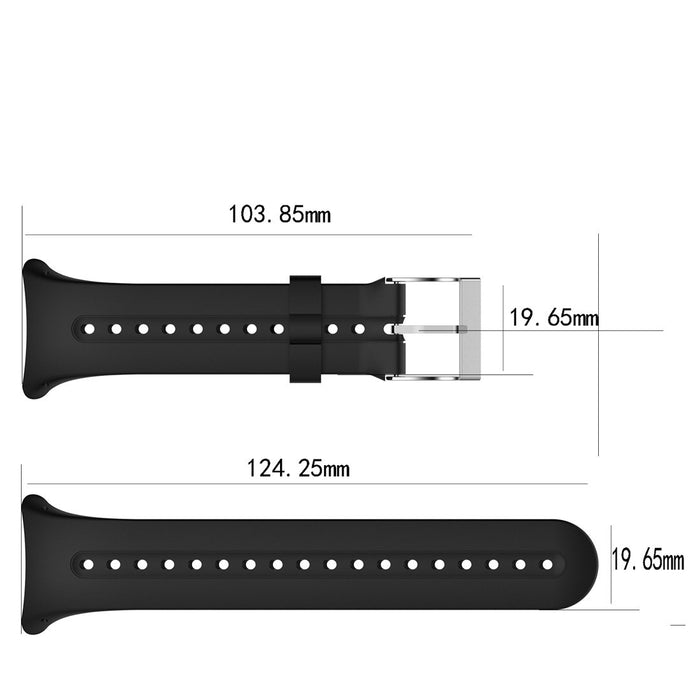 LOKEKE for Garmin pływacki zegarek inteligentny zegarek zastępczy pasek silikonowy pasek na nadgarstek do zegarka pływackiego Garmin (czarny)