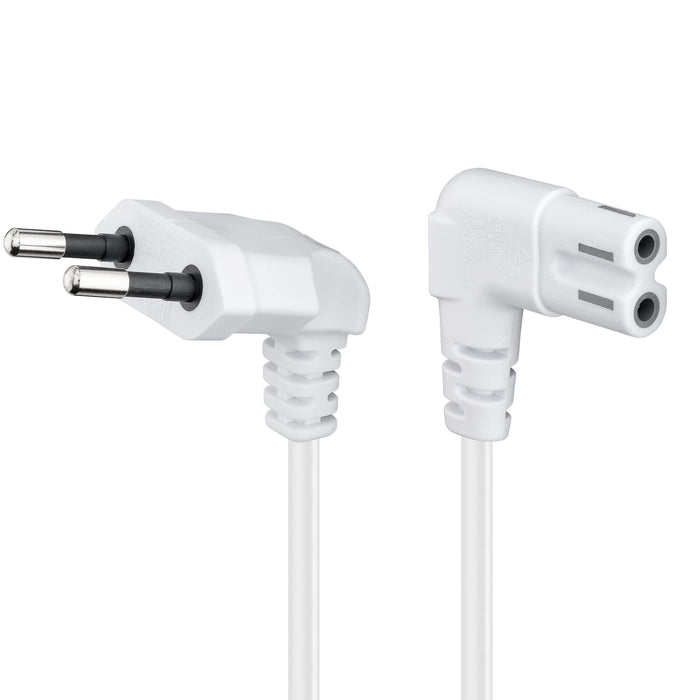 Goobay 97356 Kabel Euro, Biały, 3 m