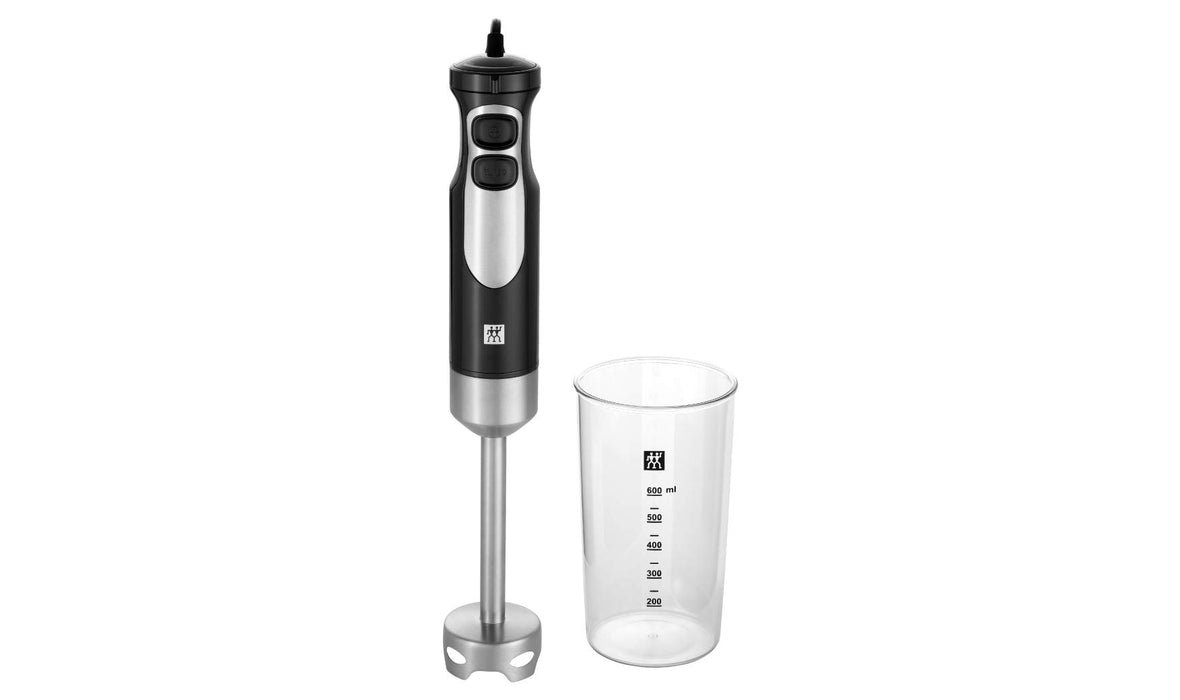 Zwilling 36420-011-0 Blender Ręczny, w Zestawie 600 Miarek, 550 W, Stal Nierdzewna 18/8, Stal Szlachetna / Czarny