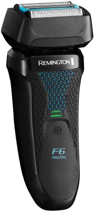 Remington golarka elektryczna, foliowa, ruchome folie, nakładka do 3-dniowego zarostu, bezprzewodowa, 100% wodoodporna, wysuwany trymer, mikrogrzebień, niebieska, Style Series F6 F6000