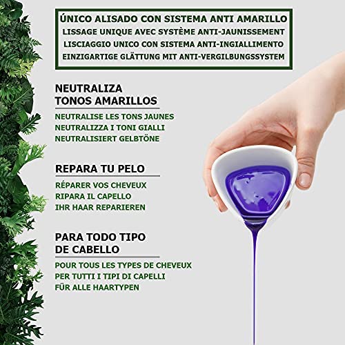 Vegan Brazilian Straightening Kit - Shampoo + Volume Reducer - Formaldehyde Free Silicone Free Moisturising Hair Treatment - Repairs and Reduces Frizz Up to 12 Weeks