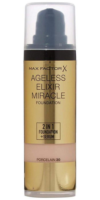 Max Factor Ageless Elixir 2 in 1 Foundation & Serum 30ml Sealed - 30 Porcelain