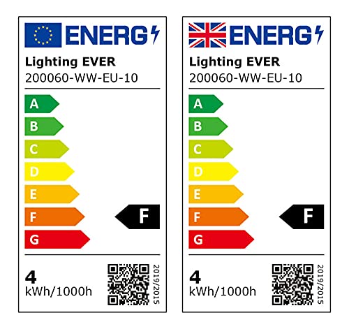 Lepro Żarówki LED GU10, ciepła biel żarówka LED GU10 4W (= 50W żarówka halogenowa), Reflektor LED 350lm 2700K, wiązka 120°, 10 Sztuk
