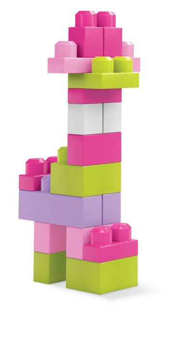 Mega, Klocki 60 Elem. Torba Różowa DCH54