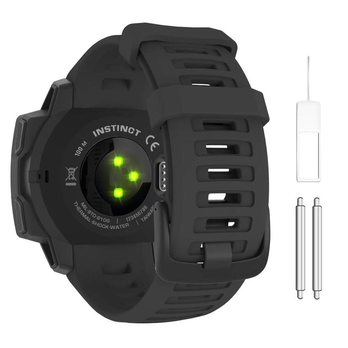 MoKo Pasek kompatybilny z Instinct/Instinct Esports/Instinct Tactical/Instinct Solar/Camo/Surf/Tide GPS Smartwatch, 22 mm miękki silikonowy sportowy pasek zastępczy do zegarka na nadgarstek