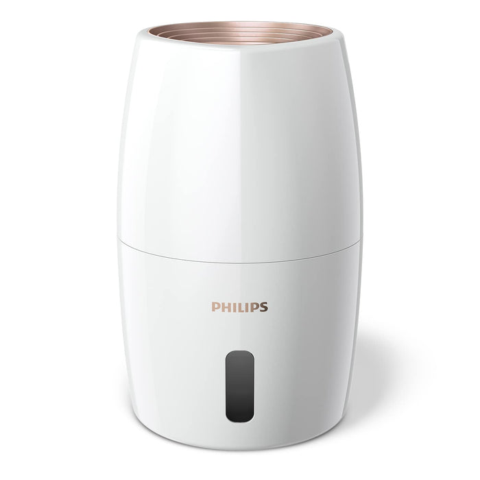Philips Seria 2000 Nawilżacz Powietrza - Nawilżacz Pomieszczenia do 32 m², Technologia NanoCloud, 3 Prędkości, Tryb Snu, Zbiornik 2l (HU2716/10)