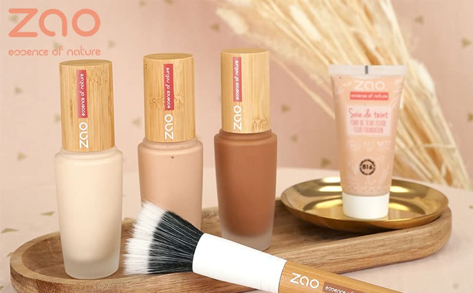 Vegan Make Up - Vegane ZAO Silk Foundation Bio 30 ml – szminka z masłem shea, olejkiem migdałowym i olejkiem jojoba – nr 811 Ivory Beige