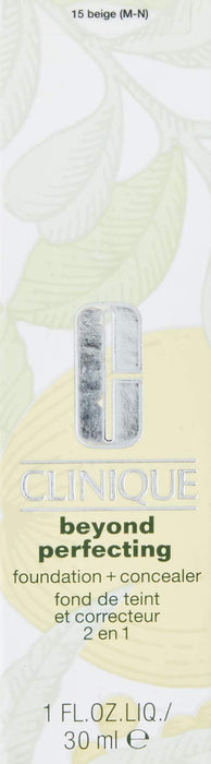 Clinique, Beyond Perfecting Foundation + Concealer #15-Beige 30 Ml , Fundacja, Wielobarwny, U, Kobieta