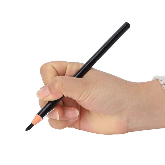 Sonew Zestaw Kolorów do Brwi 5 Sztuk Ołówek do Brwi + 4 w 1 Kaczy Dziób Temperówka do Makijażu Brwi Kosmetyczne Narzędzia do Kształtowania(Czarna kredka do brwi)