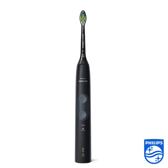 Philips Sonicare ProtectiveClean 4500 elektryczna szczoteczka do zębów HX6830/53 – szczoteczka do zębów z 2 programami czyszczenia, kontrola nacisku, timer i etui podróżne, kolor czarny