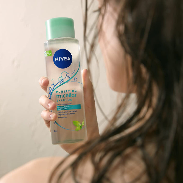 NIVEA Szampon micelarny do włosów normalnych i tłustych, 400 ml