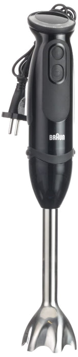 Braun blender ręczny MQ 5277BK Blender ręczny – MultiQuick 5 Vario blender z podstawką miksującą ze stali szlachetnej, 1000 W, w zestawie 4-częściowy zestaw akcesoriów, czarny