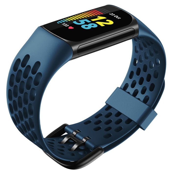 WIIKAI Pasek zastępczy do zegarka, kompatybilny z Fitbit Charge 5, silikonowy