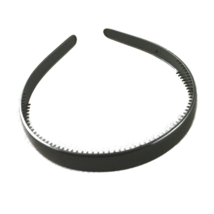 Black Plastic Alice Hair Band opaska na głowę 1,5 cm (0,6) Wide by Pritties Accessories