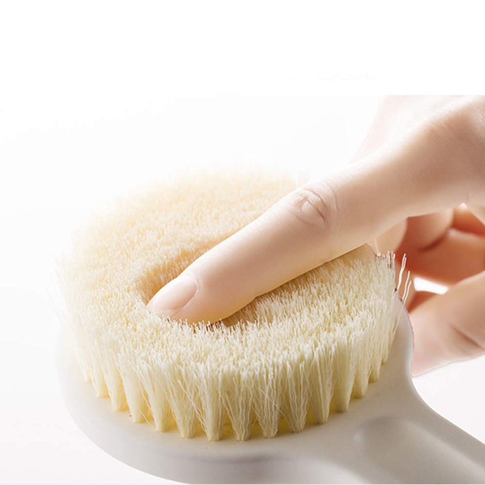 Ithyes Szczotka do ciała na sucho szczotka do kąpieli pod prysznic długi uchwyt delikatny peeling do skóry pleców peeling poprawia krążenie krwi leczenie cellulitem