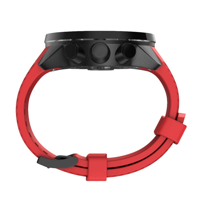 BarRan SUUNTO 9/Suunto 9 paski baro, 24 mm szybkoschnący miękki silikonowy pasek zastępczy do SUUNTO 9/Spartan Sport Wrist HR baro-czerwony