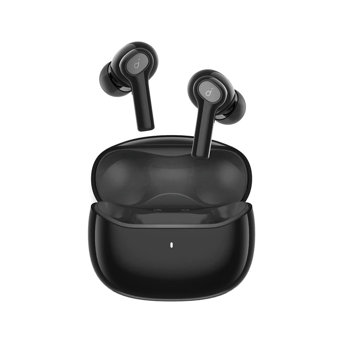 Słuchawki Douszne Soundcore Life P2i, Słuchawki Bezprzewodowe,AI-Enhanced Calls, przetwornik 10 mm, 2 tryby korekcji dźwięku, czas pracy akumulatora 28 godzin, szybkie ładowanie, Bluetooth 5.2(czarny)