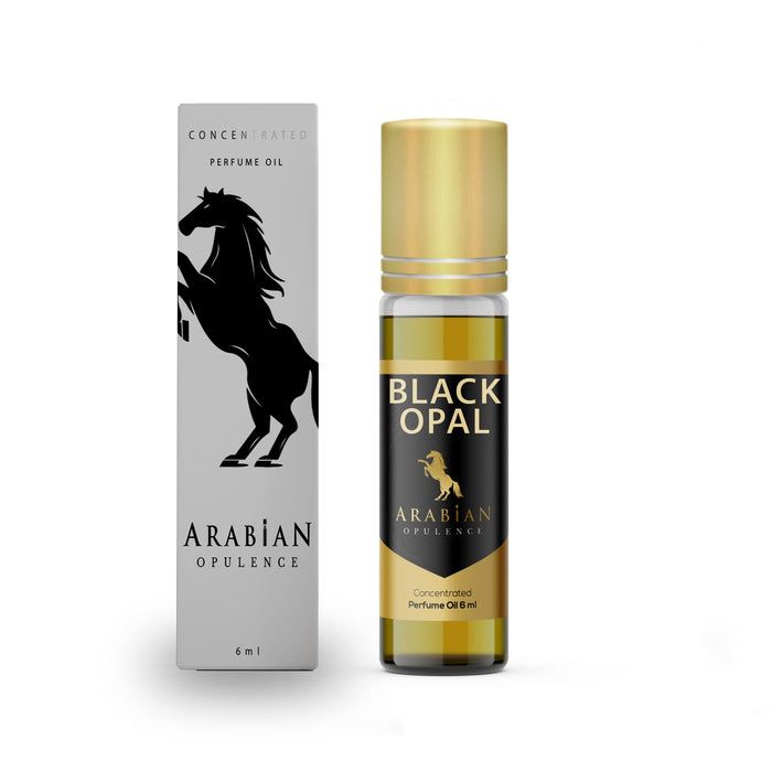 FR49 BLACK OPAL olejek perfumowy dla kobiet. Butelka w rolce 6 ml/15 ml. Obuchód arabski. wanilia/kawa/słodki/ciepły pikantny/biały kwiatowy