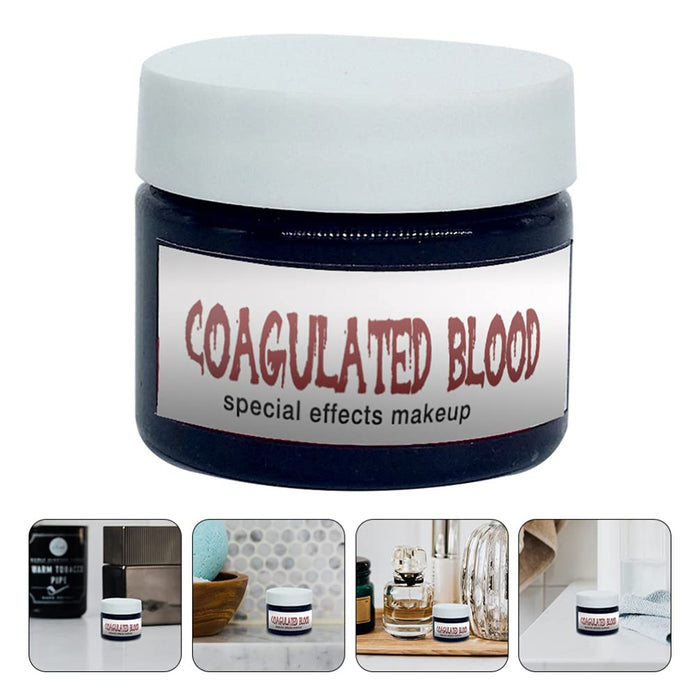 Beaupretty 2 Sztuk 20G Fałszywy Makijaż Krwi Skoagulowanej Krwi Efekt Krwi Udawać Że Kostium Halloween Dla Farb Do Malowania Twarzy Blizny Rany Ubierz Cosplay