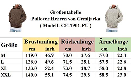 Gemijacka bluza męska z kapturem, pluszowa bluza z kapturem, bluza z polarem, sweter z kieszeniami