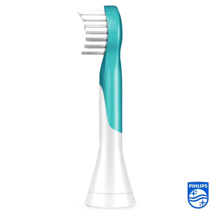 Philips Sonicare Wymienne Końcówki do Elektrycznej Szczoteczki do Zębów, Zielony/Biały, Od 3 lat, 4 Sztuki