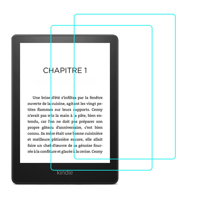 YHFZR Ochraniacz ekranu do Kindle Paperwhite 2021, szkło hartowane 9H [odporne na zarysowania] [Bez pęcherzyków powietrza] ochraniacz ekranu do Kindle Paperwhite (6,8", 11. generacji, wydanie 2021), 2 szt