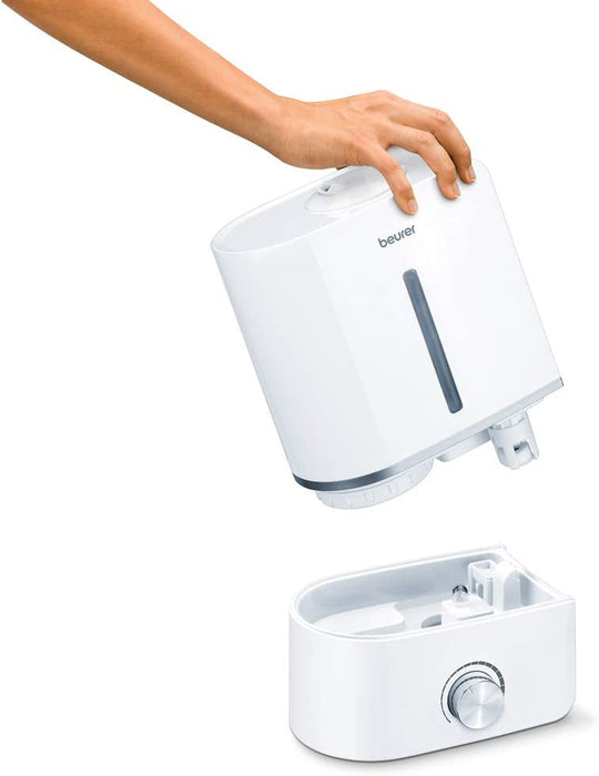 Beurer LB 45 nawilżacz powietrza z ultradźwiękowym nebulizowaniem do nawilżania powietrza w pomieszczeniu, z funkcją aromatu, do pomieszczeń do 30 m², cichy