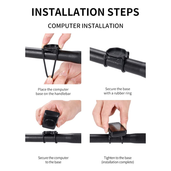 Aomiun Bezprzewodowy komputer rowerowy, licznik kilometrów, bezprzewodowy, wodoszczelny, wielofunkcyjny licznik roweru, podświetlenie tła LCD, wyświetlacz 7-dniowa funkcja pamięci