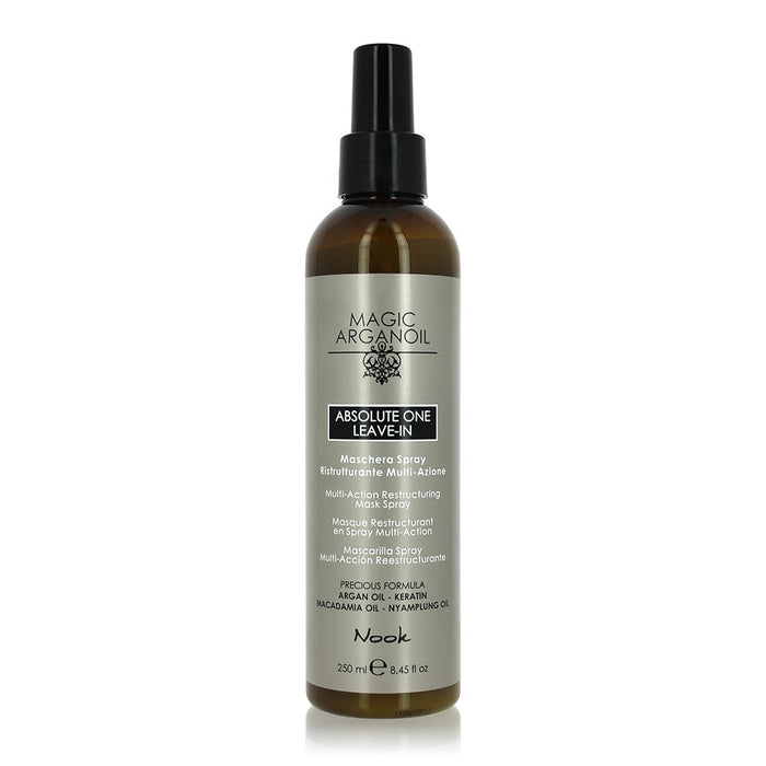 NOOK MAGIC ARGANOIL ABSOLUTE ONE LEAVE-IN MASCHERA ARGAN OIL KERATINA DERMATOLOGICAMENTE TESTATO 250 ML
