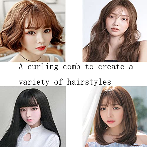 MMSSY Szczotka do suszarek do włosów,lokówka z okrągłą do z włosiem dzika masaż głowy pielęgnacja, do suszenia drewnianą beczką stylizacji prostowanie, loki