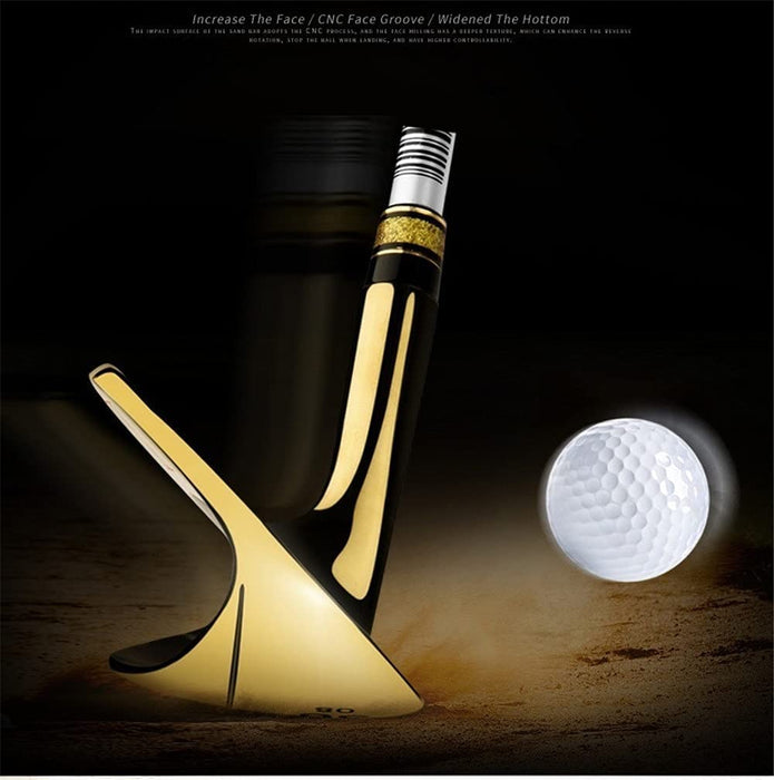 56/60 Golf Klin piaskowy dla praworęcznych kije golfowe dla mężczyzn, kierowca golfa, sport, kliny golfowe, wędka piaskowa (złoty, 60)