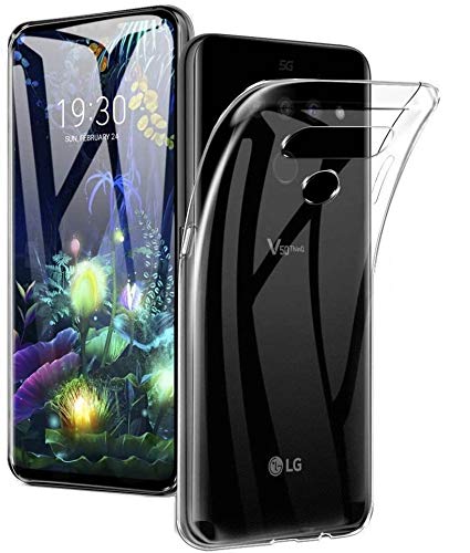 (3 sztuki) Silikonowych Etui Przezroczyste do LG V50 THINQ, etui na telefon komórkowy premium, Ultra cienkie 0,33mm, Silikon TPU smukłe i bardzo lekkie etui ochronne