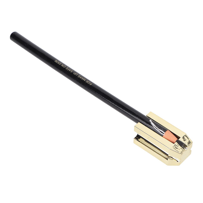 Sonew Zestaw Kolorów do Brwi 5 Sztuk Ołówek do Brwi + 4 w 1 Kaczy Dziób Temperówka do Makijażu Brwi Kosmetyczne Narzędzia do Kształtowania(Czarna kredka do brwi)