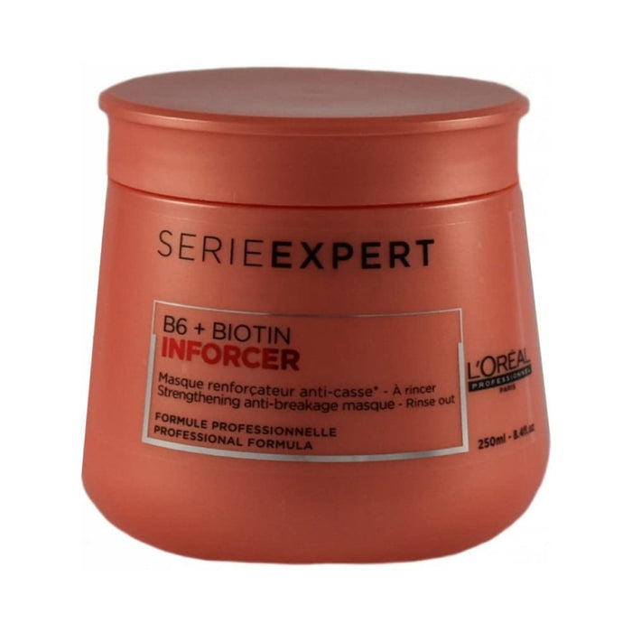 L'Oréal Professionnel Paris Serie Expert Inforcer maska przeciwłamliwa włosy, intensywna kuracja do włosów z biotyną, do zniszczonych włosów, zapobiega uszkodzeniom włosów, 250 ml
