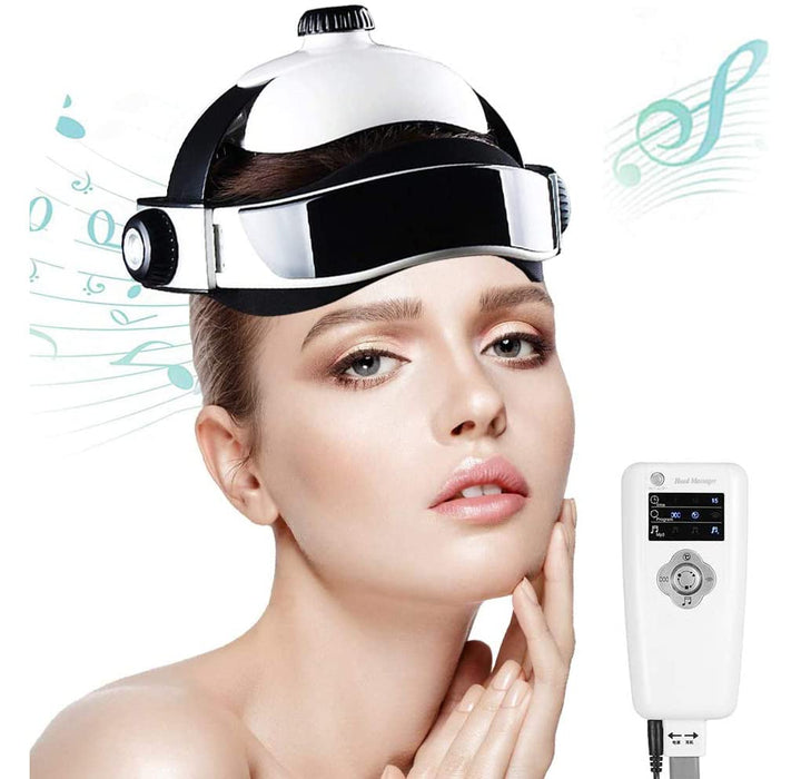 Elektryczny masażer głowy, regulowana intensywność i rozmiar punkty akupunktury Kask Masaż Masaż Relaks Massager Wbudowany muzyka