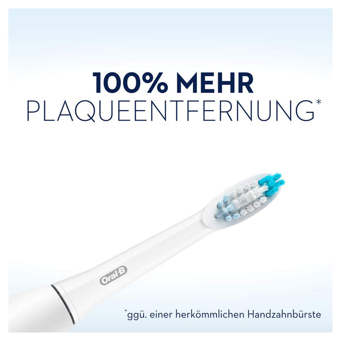 Oral-B Pulsonic Slim Clean 2900 elektryczna szczoteczka do zębów, dwupak z 2 końcówkami, 2 tryby czyszczenia do zębów z timerem, prezent dla niej / dla niego, czarno-biała