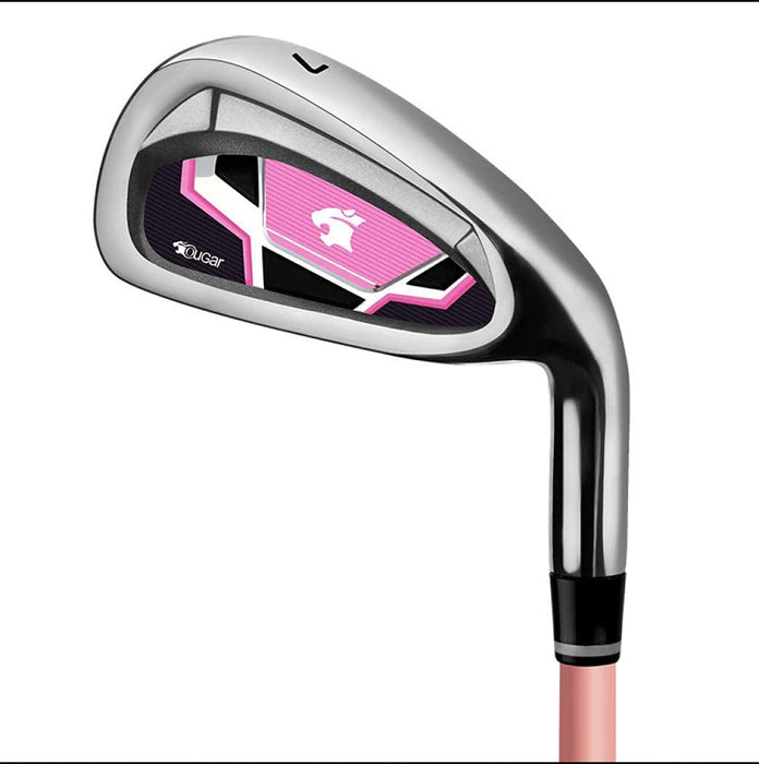 Zestaw damskich kijów golfowych, zestaw damskich kijów golfowych Kompletny zestaw kijów golfowych dla praworęcznych, zestaw kijów golfowych z kijami golfowymi i torbą stojącą dla kobiet i początkują
