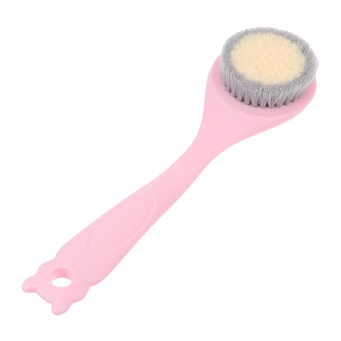 HEALLILY Do Kąpieli Szczotka Do Ciała Z Miękkie Włosie Długa Rączka Prysznicowa Szczotka Do Powrót Scrubber Delikatny Peeling Dla Mokro I Sucho Szczotkowania (Różowy)