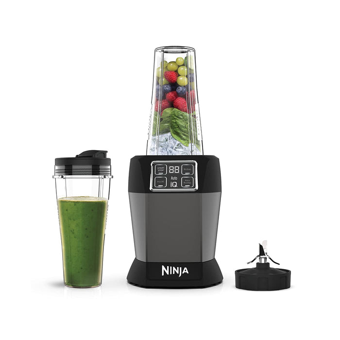 Ninja Mikser z Auto-iQ [BN495EU] 1000 W, 2 x 700 ml, blender czarny/srebrny, tritan, 700 ml