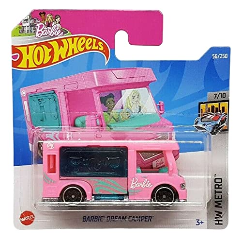 Hot Wheels - Barbie Dream Camper - HW Metro 7/10 - HCT79 - Short Card - różowy - Mattel 2022