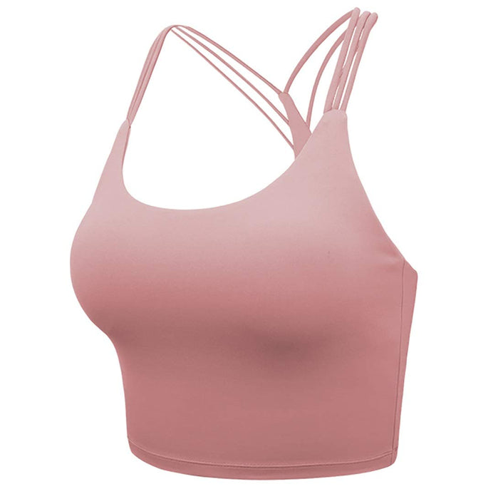 Top treningowy Racerback bezszwowy top na siłownię joga topy sportowe biustonosze kompresyjny biustonosz dla kobiet