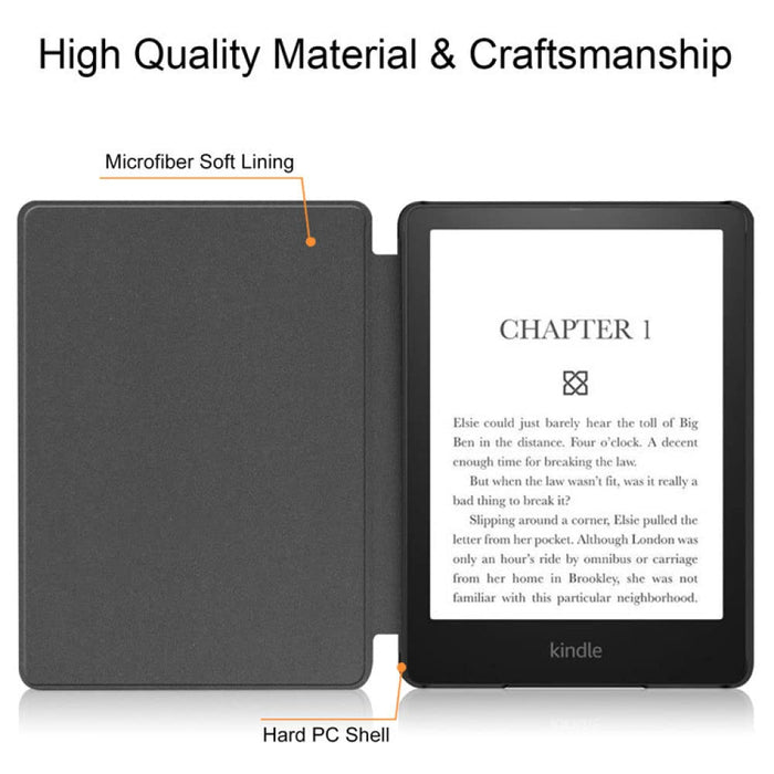 Etui do Kindle Paperwhite 6,8" 11. generacji 2021 - lekka okładka premium z automatycznym budzeniem/uśpieniem dla Amazon Kindle Paperwhite 2021 podpis - kot