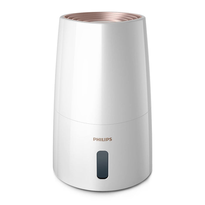 Philips Seria 3000 Nawilżacz Powietrza - Nawilżacz Pomieszczenia do 45 m², Technologia NanoCloud, 3 Prędkości, Tryb Snu, Zbiornik 3l (HU3916/10)